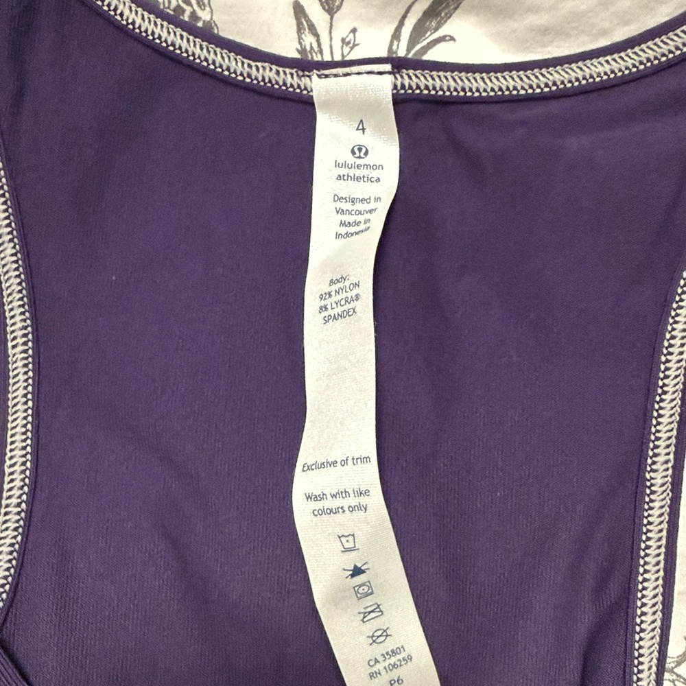 💜 Lululemon Refresh Racer Going Grape - Picture 5 of 5